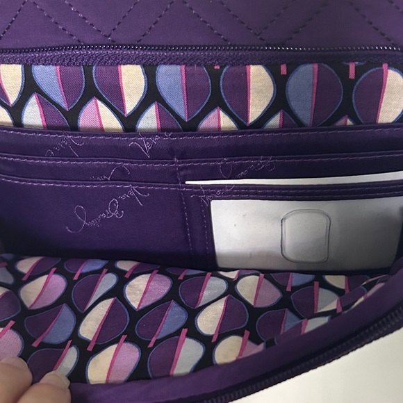 Vera Bradley Deep Purple Quilted Crossbody Bag - Picture 3 of 7